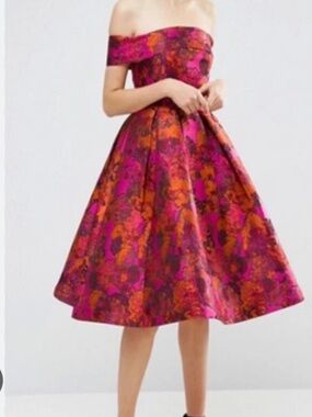 Plus-size floral dress